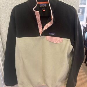 Patagonia Brown and Cream Fleece Pullover